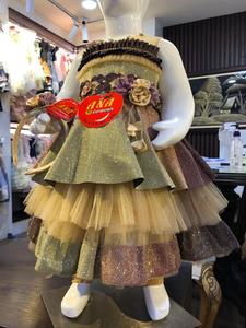 Robe de princesse pour petites filles, nouveau design, tenue décontractée, à manches longues, en gaze, pour enfants, automne - Product Image 4