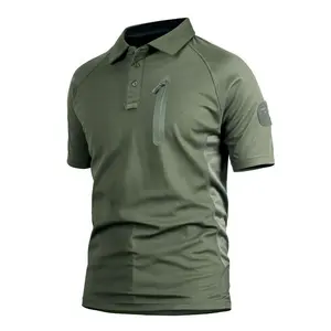 남자 좋은 품질 면 폴리에스테 폴로 T-셔츠 적당 착용 호리호리한 적합 폴로를 위한 주문 작풍 폴로 T-셔츠