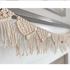 Nueva guirnalda colorida de macramé tejida a mano de moda al por mayor para la decoración de Navidad DE LA India - Product Image 2