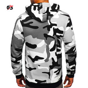 Sudadera con capucha de camuflaje para hombre, prenda deportiva masculina de manga larga con diseño multicolor, logotipo personalizado, servicio OEM, 100% de algodón, de alta calidad - Product Image 4
