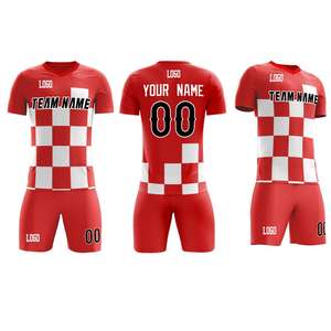 Conjunto de ropa deportiva personalizada para club de fútbol, jersey ajustado de Diseño popular, superventas - Product Image 2