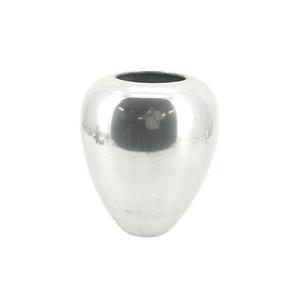 Ensemble de 2 vases à fleurs en fer martelé rustique, forme personnalisée, faits à la main, nickel poli, pour la décoration de mariage - Product Image 3