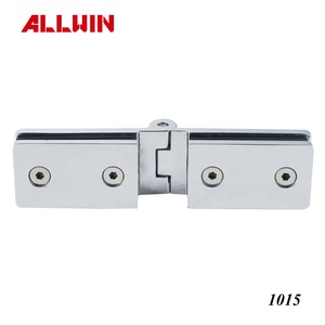 ALLWIN 1013C Charnière murale en laiton massif en forme de U pour porte vitrée avec cache-vis 40x114mm - Product Image 4
