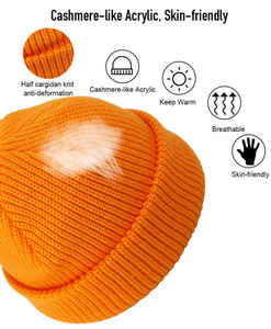 Wholesale Blank Acrylic Knitted High Quality Custom <b>Beanies</b> With Logos Winter Hats For Unisex - Product Image 5