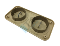 Diffuseur de Ventilation en plastique pour tuyau d'évacuation d'air, pour biscuits, Bus, Midibus, Minibus, Van, caravane, 400mm, H350
