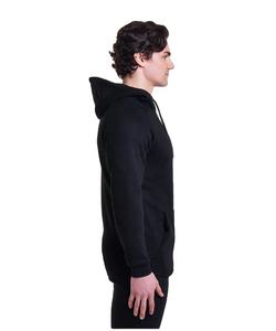 Sudadera con capucha negra personalizada para hombre, con cremallera, manga larga, informal, para uso diario en invierno, suave, cálida, cómoda, de tela de alta calidad. - Product Image 2