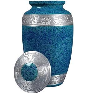 Urnes de crémation pour adultes de conception classique en laiton urnes funéraires d'affichage de cendres en métal pour niche à la maison ou columbarium pour les restes humains - Product Image 5