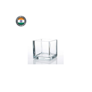 Indian Exporter Of Handmade <b>Square</b> Glass Votive At Wholesale Price - Product Image 1