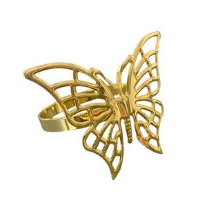 Gold Plated Stainless Steel Napkin <b>Rings</b> for Hotel Banquet Party Wedding - Product Image 4