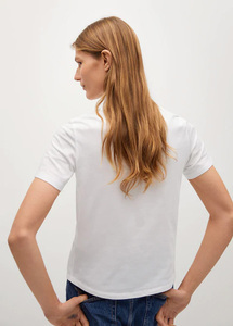 Nouveaux T-shirts pour femmes, personnalisables, unis, de haute qualité, faible MOQ OEM, 110 grammes, 100% coton, manches courtes - Product Image 2