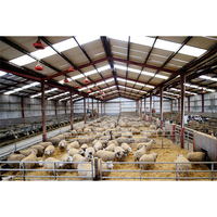 Abri préfabriqué pour l'élevage des moutons et des chèvres