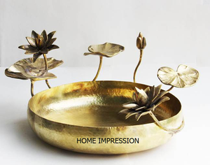 Asas de hojas, cuencos decorativos de Metal para Spa y centro de mesa, cuenco elegante europeo para el hogar, accesorios de vajilla a bajo precio - Product Image 6