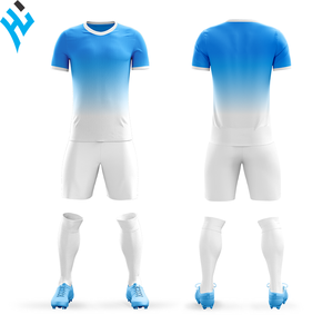 100% poliéster al por mayor Venta caliente deportes sublimación nueva llegada diseño personalizado cómodo equipo de uniforme de fútbol - Product Image 5