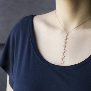 Minimalist <b>Star</b> Charm Dainty Long Style Turkish Wholesale Handcrafted <b>Necklace</b> 925 <b>Silver</b> <b>Sterling</b> Jewelry - Product Image 3