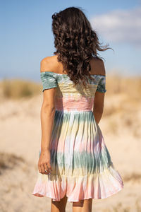 Nuevo algodón bohemio elegante verano playa cubrir hasta hombro Tie Dye túnica para mujeres Casual chicas calientes blusas cómodas - Product Image 4