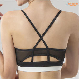 Women's Custom High for Impact Sport Bra Set Lightweight Breathable Gym Fitness Bras Plus Size <b>Cross</b> Padded Push <b>Top</b> Reversible - Product Image 5