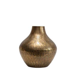 Florero de Metal de Latón para Decoración de bodas, centro de mesa elegante y martillado decorativo, a buen precio - Product Image 3