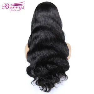 Raw Indian Hair Wigs Body Wave 13 × 4 Human Lace Front Wigs No Shedding No Tangling Prepluck Lace Frontal Wigs