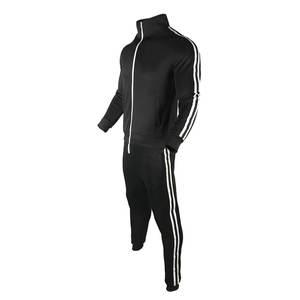 Conjunto de chándal personalizado para hombre en línea, conjunto de sudadera, pantalones de chándal para correr, traje deportivo cálido de retazos sólidos - Product Image 3