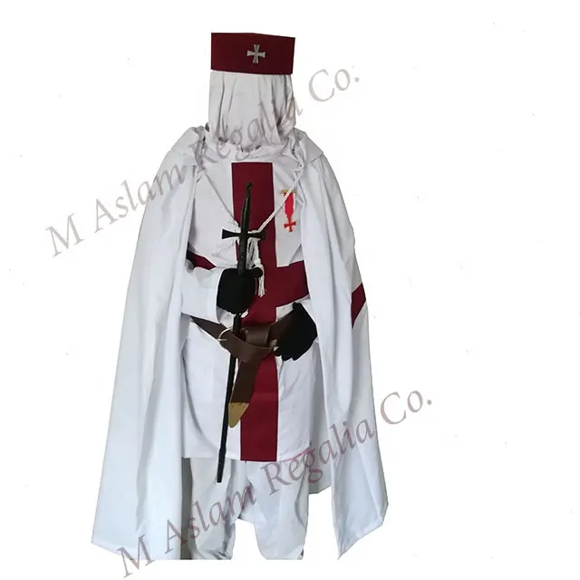 Ensemble d'éléments Regalia Knight Templar, uniformes avec étui rigide KT, étui pour ceinture, bijou de qualité supérieure, vente en gros,