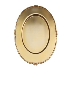 Plaques de chargeur martelées métalliques et argentées, chargeur en métal, de bonne qualité, moderne - Product Image 1