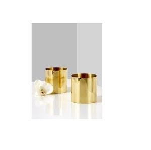 Jarrones de tubo de Metal con acabado de oro puro y plata Florero de tubo vertical largo de diseño antiguo para exportador mayorista de flores artificiales - Product Image 4