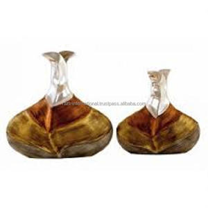 Florero de mesa de aluminio en metal gris mate, funcional y elegante - Product Image 5