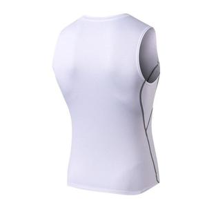 Chaleco de gimnasio personalizado para hombre, novedad de verano, camiseta sin mangas de poliéster y LICRA con dobladillo curvo de Fitness para entrenamiento - Product Image 4