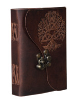 Journal en cuir véritable vintage fait à la main arbre de vie carnet de notes 5x7 pouces journaux reliés pour hommes et femmes artisanat papiers non doublés