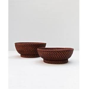 ตะกร้าใส่ผักผลไม้ทอดด้วยมือทำจากไม้สำหรับปิกนิกครอบครัวส่งจากอินเดียในกล่องบรรจุภัณฑ์ - Product Image 5