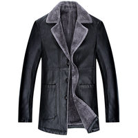 Nouvelle veste en cuir professionnelle hiver 2026 avec doublure en fourrure tannée, unisexe, col rabattable, imperméable, réversible, écologique