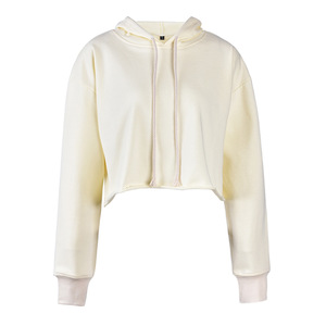 Crop Top Hoodies Fashionable Crop Top Hoodies Women With Name Brand Wholesale - Product Image 5