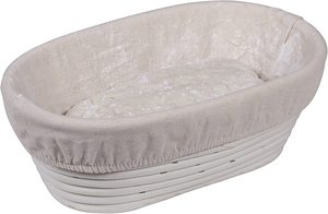 Banneton-cesta de pan ovalada con forro de tela - Product Image 2