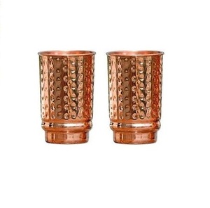 Conception à boire en verre de cuivre de haute qualité avec verre martelé pour hôtel de cuisine à un prix abordable - Product Image 4