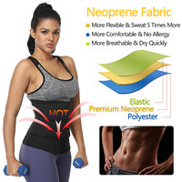 Ceinture de sudation large pour hommes, ceinture abdominale de compression réglable avec sangles de pression, soutien dorsal en néoprène pour la perte de poids