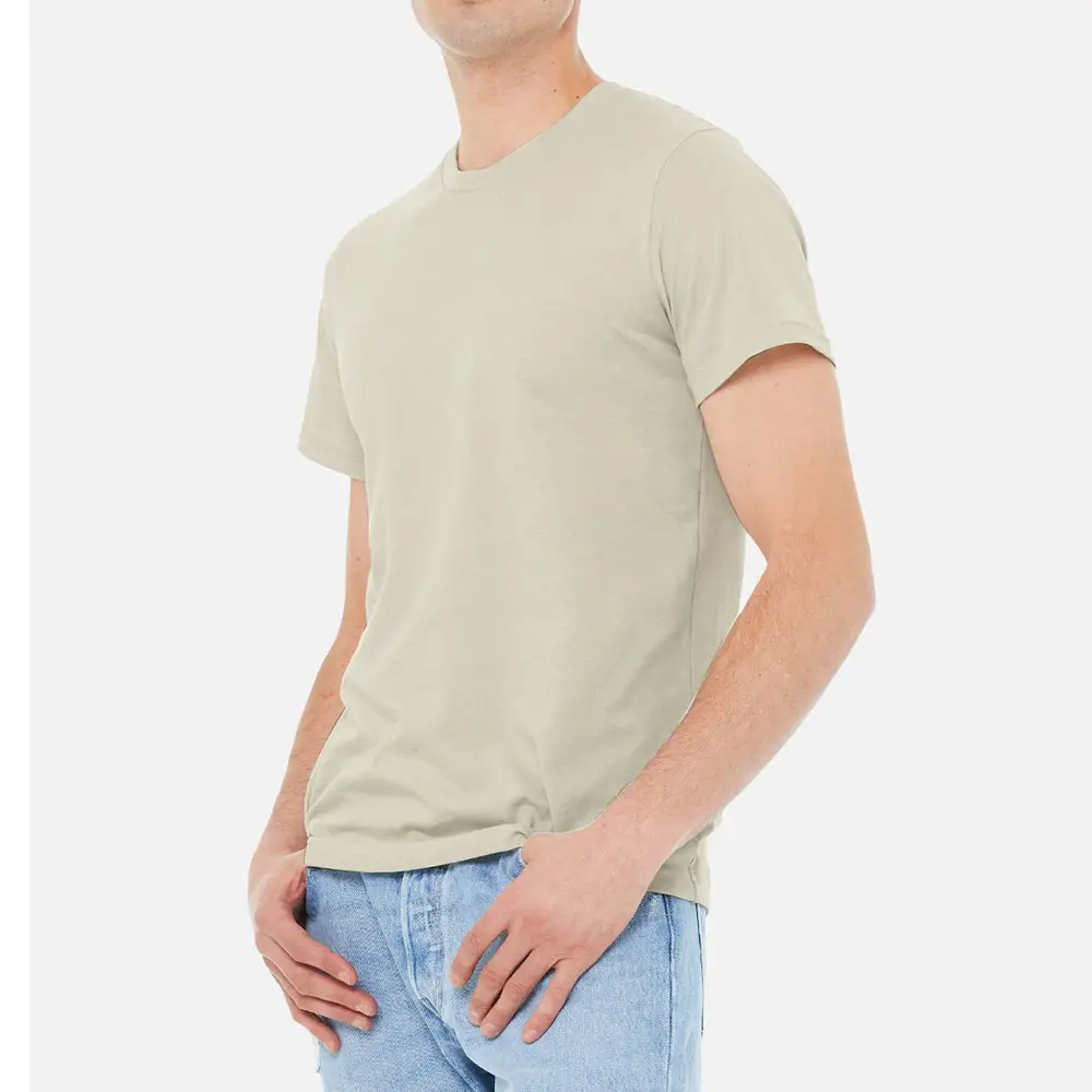 Sonraki seviye giyim erkek Premium gömme CVC T-Shirt (6210) erkek kenevir organik pamuk T-Shirt sonraki seviye Mens N6210 T shirt