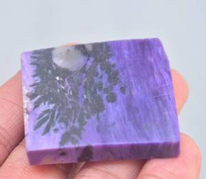Tranche de pierre précieuse de Charoite violette, Charoite violette, tranche rugueuse, vente en gros - Product Image 6