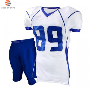 Ensemble d'uniforme de football américain à rayures violettes et noires, maillot sans manches à col en V en mesh avec le numéro 48 et pantalon de protection - Product Image 5