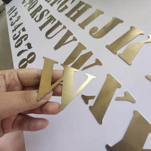 Stencil in Metallo Personalizzati, Lettere dell'Alfabeto, Citazioni, Adesivi a Specchio per Pareti, Decorazione Casa Personalizzata - Product Image 2