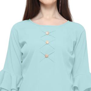 Kurtis ชุดเดรสผ้าเรยอนสำหรับผู้หญิงผ้าคอตตอนดีไซน์ใหม่ล่าสุดเสื้อผ้าอินเดีย - Product Image 3