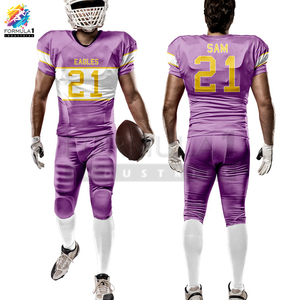 Uniforme de Fútbol Americano Personalizado, Camiseta y Pantalones, Anti-UV, Transpirable, de Secado Rápido, Tallas Grandes, Unisex, Adulto, Fórmula 1 Industries - Product Image 1