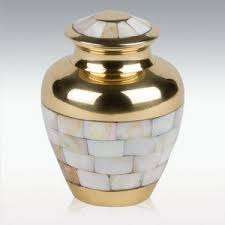 Butterfly Engraved Design Brass <b>Keepsakes</b> Cremation Urns Burial Funeral Urns with Base Funeral <b>Keepsake</b> Human <b>Ashes</b> Urns - Product Image 4