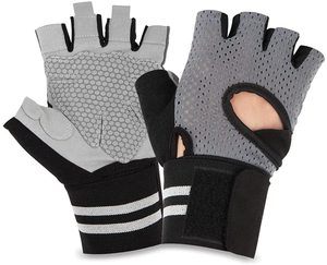 Guantes de entrenamiento hechos a medida para hombres y mujeres con muñequera para gimnasio y deportes, venta al por mayor de fábrica - Product Image 1