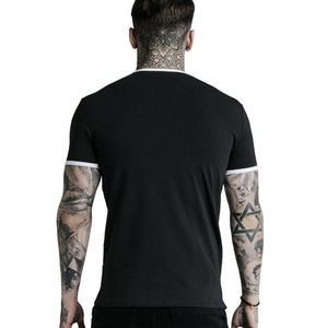 T-Shirt pour hommes, haut avec ourlet, Logo personnalisé, couleur bordeaux, Sport, Gym, vente en gros, collection - Product Image 6