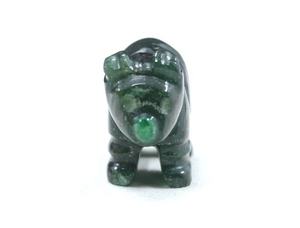 Cabujones de Aventurina verde Natural para hacer joyas, piedras preciosas sueltas, tallado, corte, rinoceronte, 1 pieza - Product Image 3