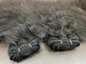 Mechones de pelo humano de doble trama sin procesar, mechones de pelo de donador virgen, sin enredos ni caída - Product Image 2