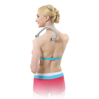 ALLWINWIN MCA04 Canne de massage - Masseur dorsal pliable à poignée à picots pour les muscles