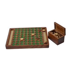 โรงงานออกแบบไม้ลูกเต๋าเกมที่ดีที่สุดสำหรับการออกแบบตกแต่งภายในเกมสีน้ำตาลไม้ทาสีตกแต่งการออกแบบ - Product Image 1