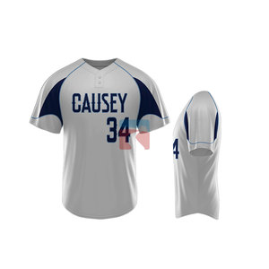 Camiseta de equipo atlético Elite, Jersey de béisbol con estampado Digital personalizado, Jersey de béisbol hecho a medida con botones completos - Product Image 4