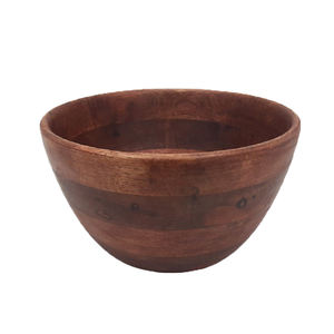 Tazón de madera con Mango de diseño natural, cuenco de resina esmaltada - Product Image 6